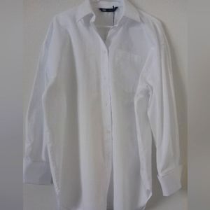 Zara White Cotton Shirt